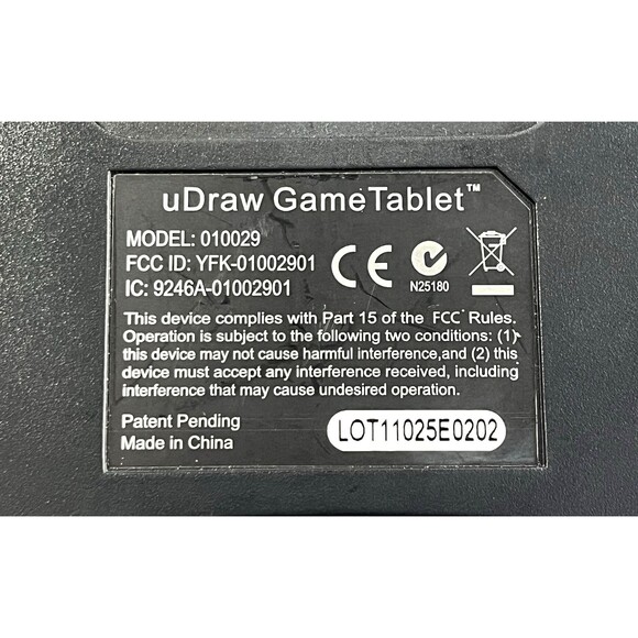 uDraw Xbox 360 Black Game Drawing Tablet #0100029 Only Tested Works - Picture 11 of 12